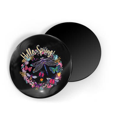 Hello Spring Floral Bugs Magnet