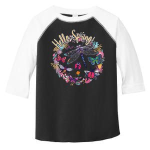 Hello Spring Floral Bugs Toddler Fine Jersey T-Shirt