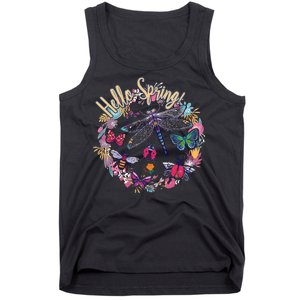 Hello Spring Floral Bugs Tank Top