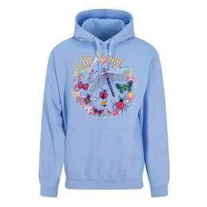 Hello Spring Floral Bugs Unisex Surf Hoodie