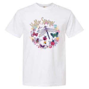 Hello Spring Floral Bugs Garment-Dyed Heavyweight T-Shirt