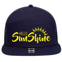 Hello Sunshine 7 Panel Mesh Trucker Snapback Hat