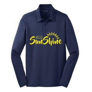 Hello Sunshine Silk Touch Performance Long Sleeve Polo