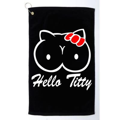 Hello Titty Golf Towel