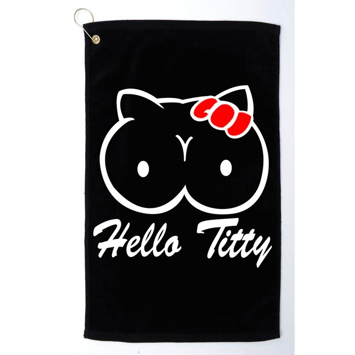 Hello Titty Golf Towel