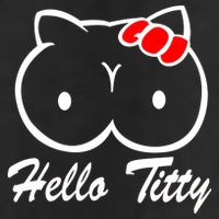 Hello Titty Golf Towel