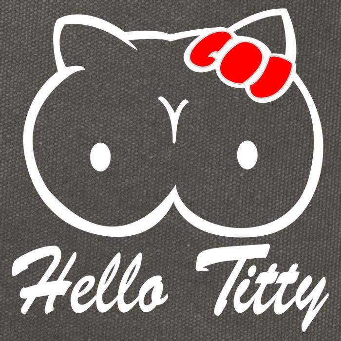 Hello Titty Cotton Canvas Backpack