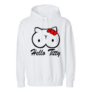 Hello Titty Garment-Dyed Fleece Hoodie