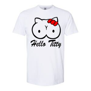 Hello Titty Softstyle CVC T-Shirt