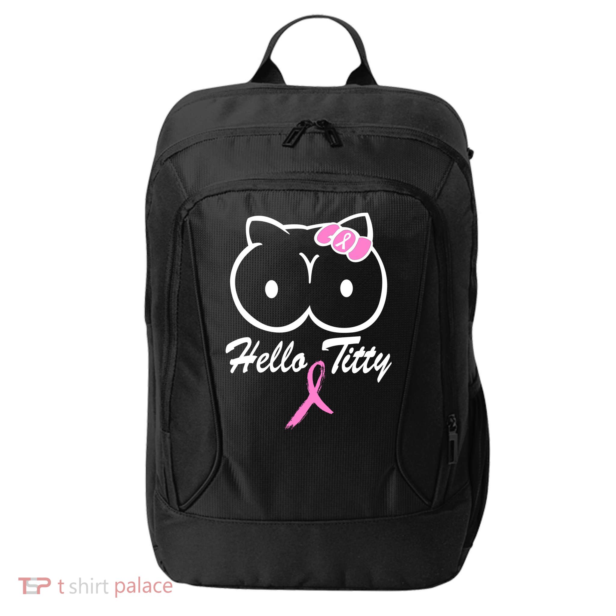Hello Titty Breast Cancer City Backpack