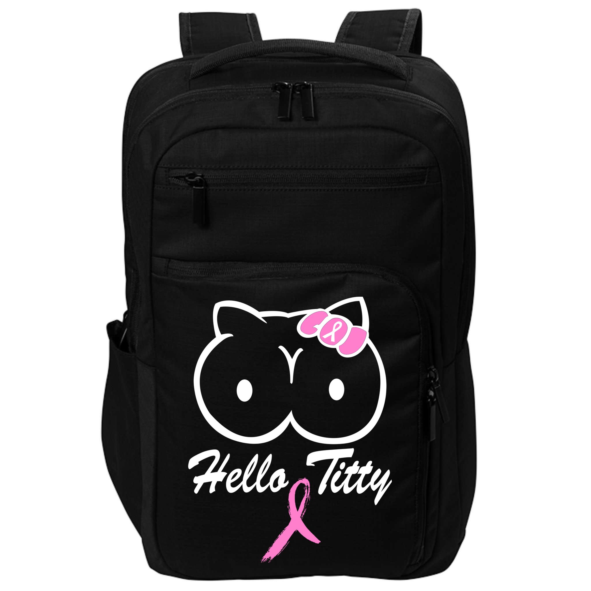 Hello Titty Breast Cancer Impact Tech Backpack