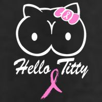 Hello Titty Breast Cancer Adult Drive Performance Visor