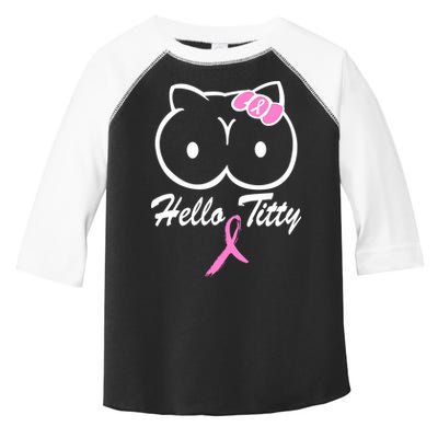Hello Titty Breast Cancer Toddler Fine Jersey T-Shirt