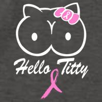 Hello Titty Breast Cancer Vector Backpack