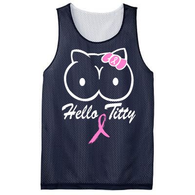 Hello Titty Breast Cancer Mesh Reversible Basketball Jersey Tank