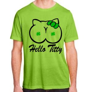 Hello Titty Irish Clover Adult ChromaSoft Performance T-Shirt