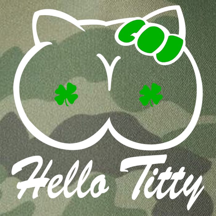Hello Titty Irish Clover Legacy Tie Dye Trucker Hat