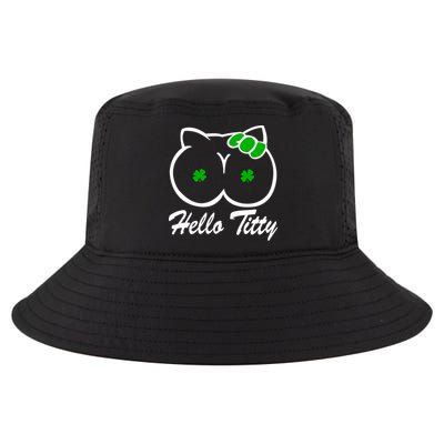 Hello Titty Irish Clover Cool Comfort Performance Bucket Hat