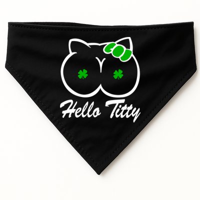 Hello Titty Irish Clover USA-Made Doggie Bandana
