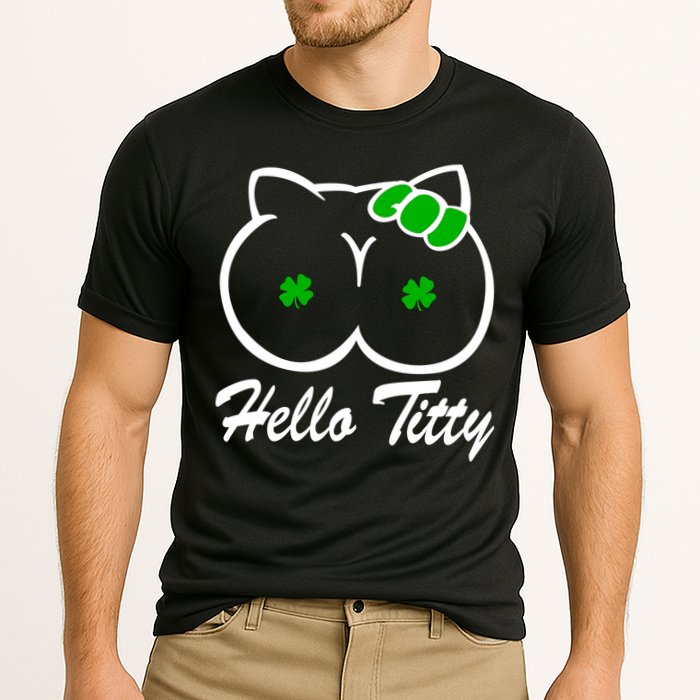 Hello Titty Irish Clover Performance Shirt