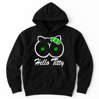 Hello Titty Irish Clover Hoodie