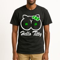 Hello Titty Irish Clover Tall T-Shirt