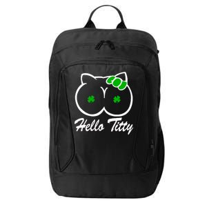 Hello Titty Irish Clover City Backpack