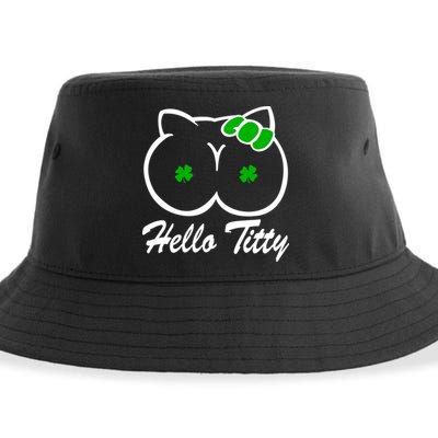 Hello Titty Irish Clover Sustainable Bucket Hat