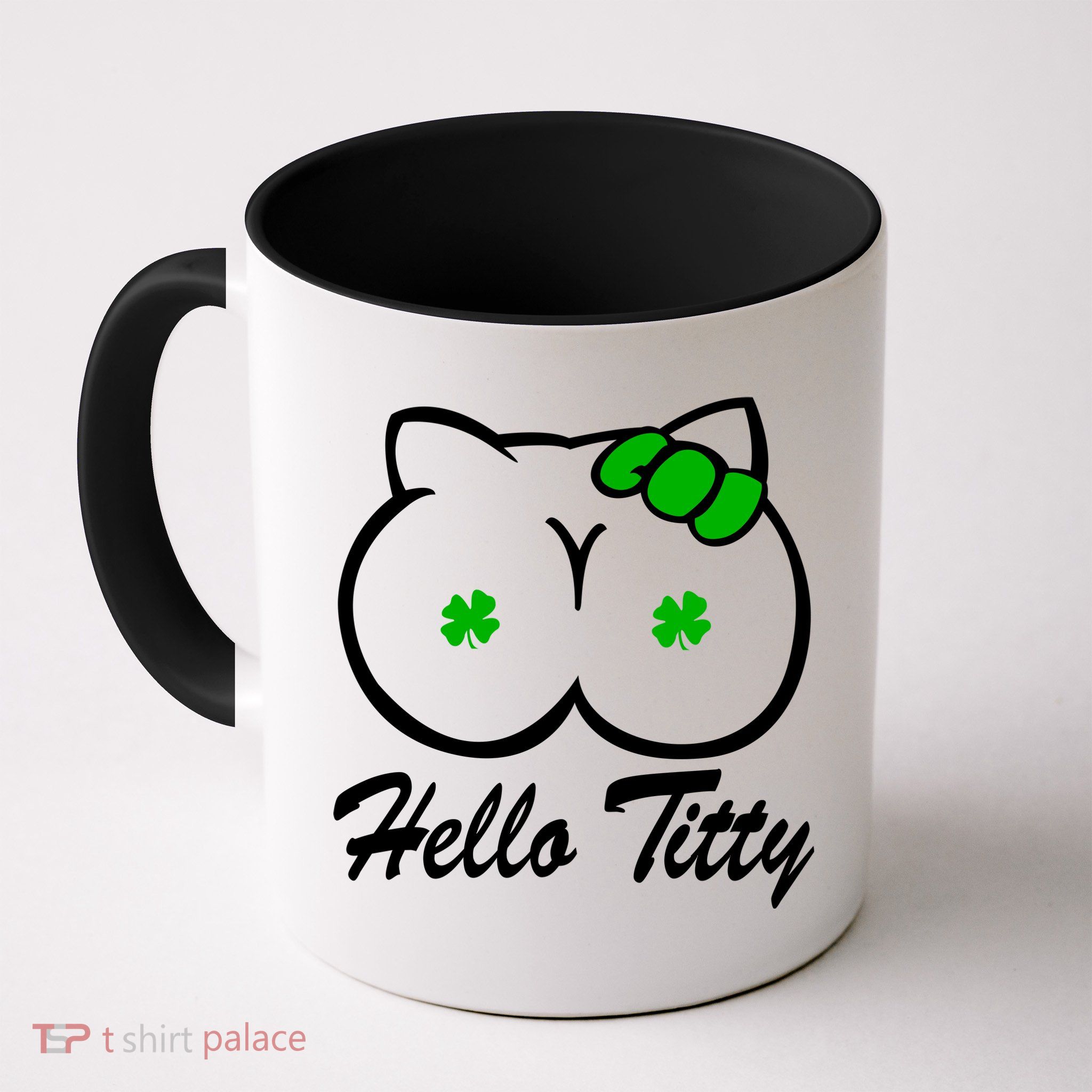 Hello Titty Irish Clover Mug