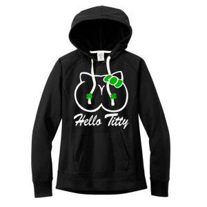 Hello Titty Irish Clover Women's Fleece Hoodie