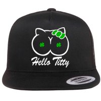 Hello Titty Irish Clover Flatbill Hat