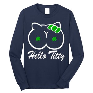 Hello Titty Irish Clover Long Sleeve Shirt