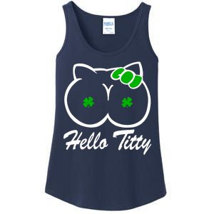 Hello Titty Irish Clover Ladies Essential Tank