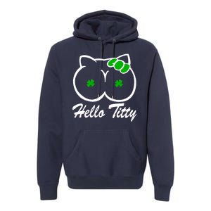 Hello Titty Irish Clover Premium Hoodie