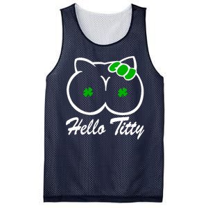 Hello Titty Irish Clover Mesh Reversible Basketball Jersey Tank