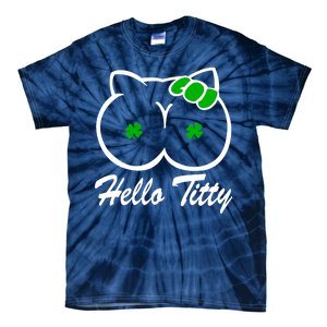 Hello Titty Irish Clover Tie-Dye T-Shirt