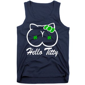 Hello Titty Irish Clover Tank Top