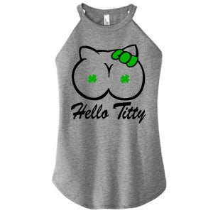 Hello Titty Irish Clover Women's Perfect Tri Rocker Tank