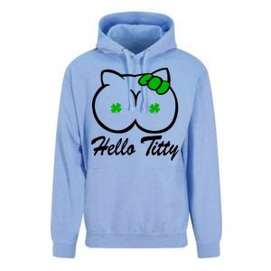 Hello Titty Irish Clover Unisex Surf Hoodie