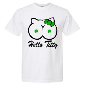 Hello Titty Irish Clover Garment-Dyed Heavyweight T-Shirt