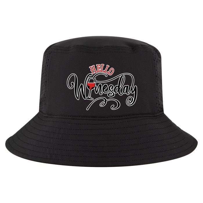 Hello Wednesday Wine Cool Comfort Performance Bucket Hat