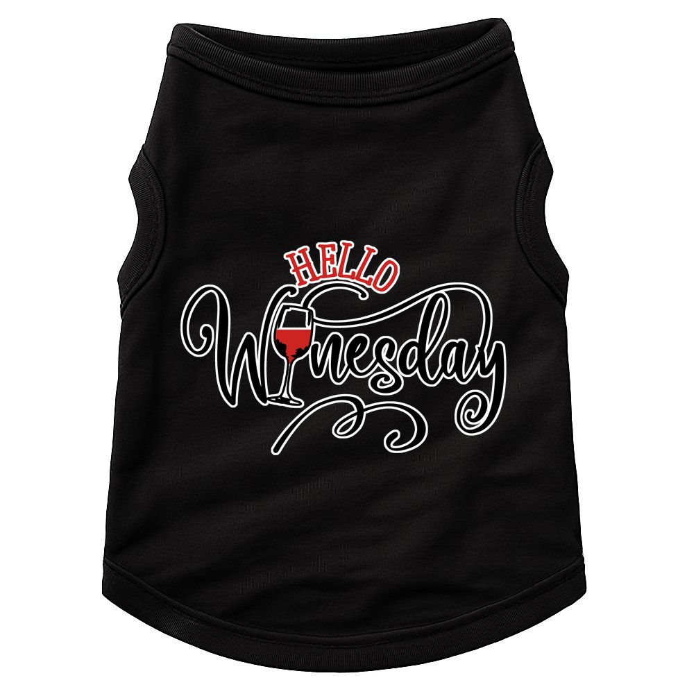 Hello Wednesday Wine Doggie Tank