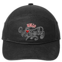 Hello Wednesday Wine 7-Panel Snapback Hat