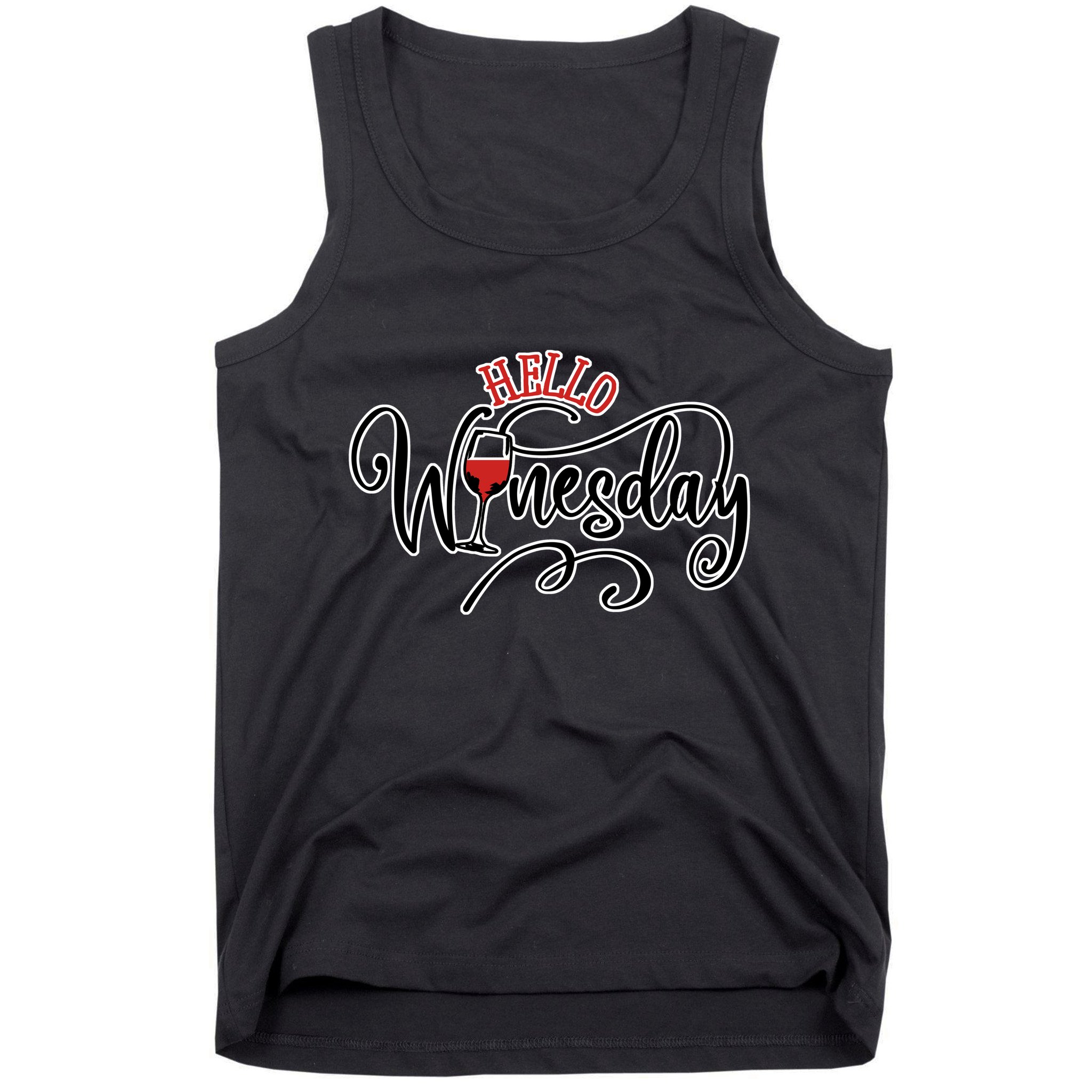 Hello Wednesday Wine Tank Top