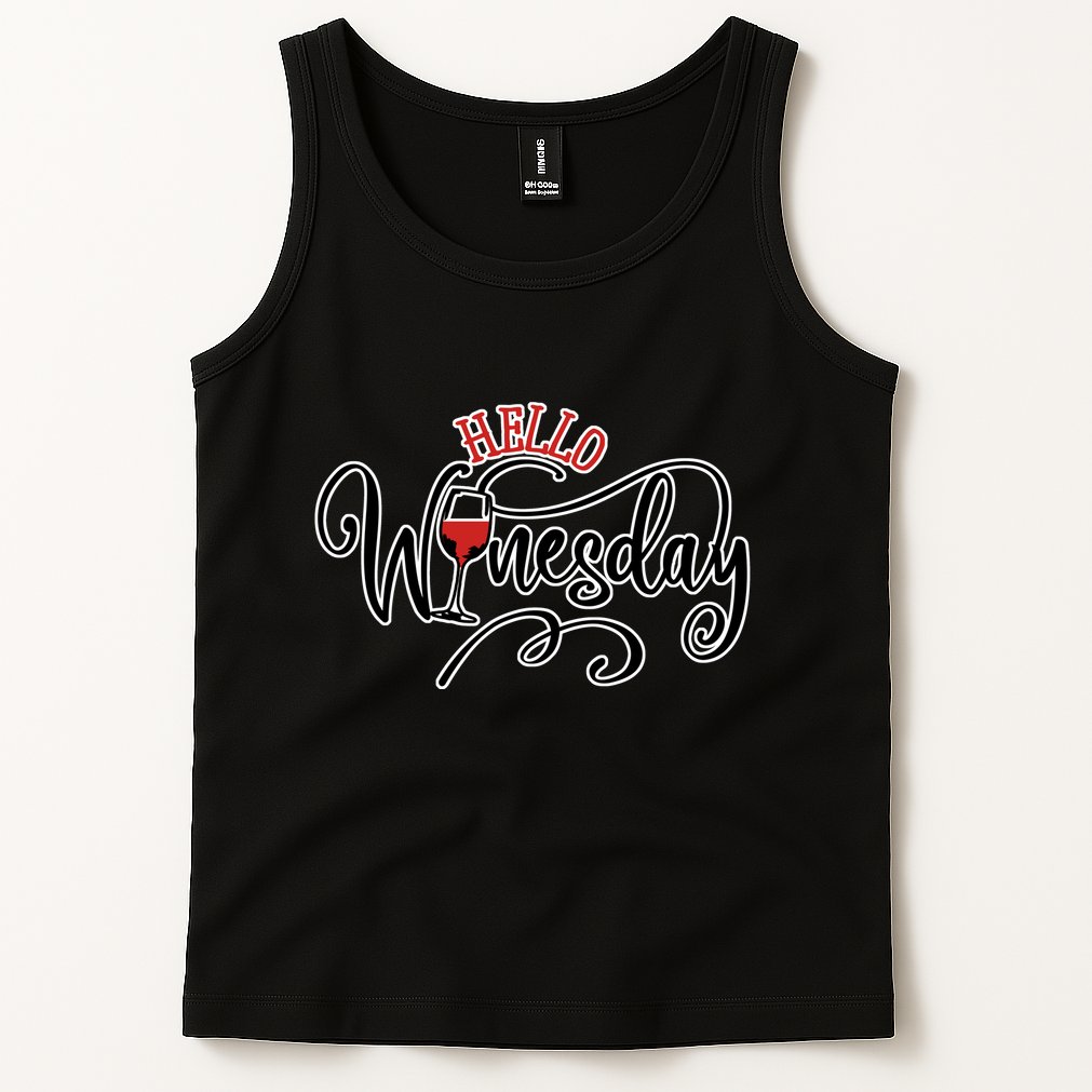 Hello Wednesday Wine Tank Top
