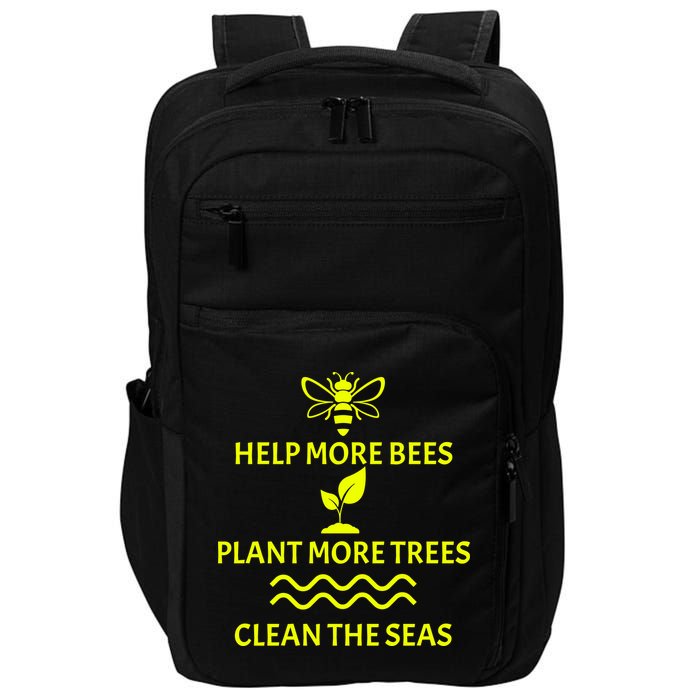 Help Bees Plant Trees Clean The Seas Impact Tech Backpack