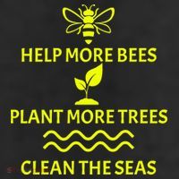 Help Bees Plant Trees Clean The Seas Adult Drive Performance Visor