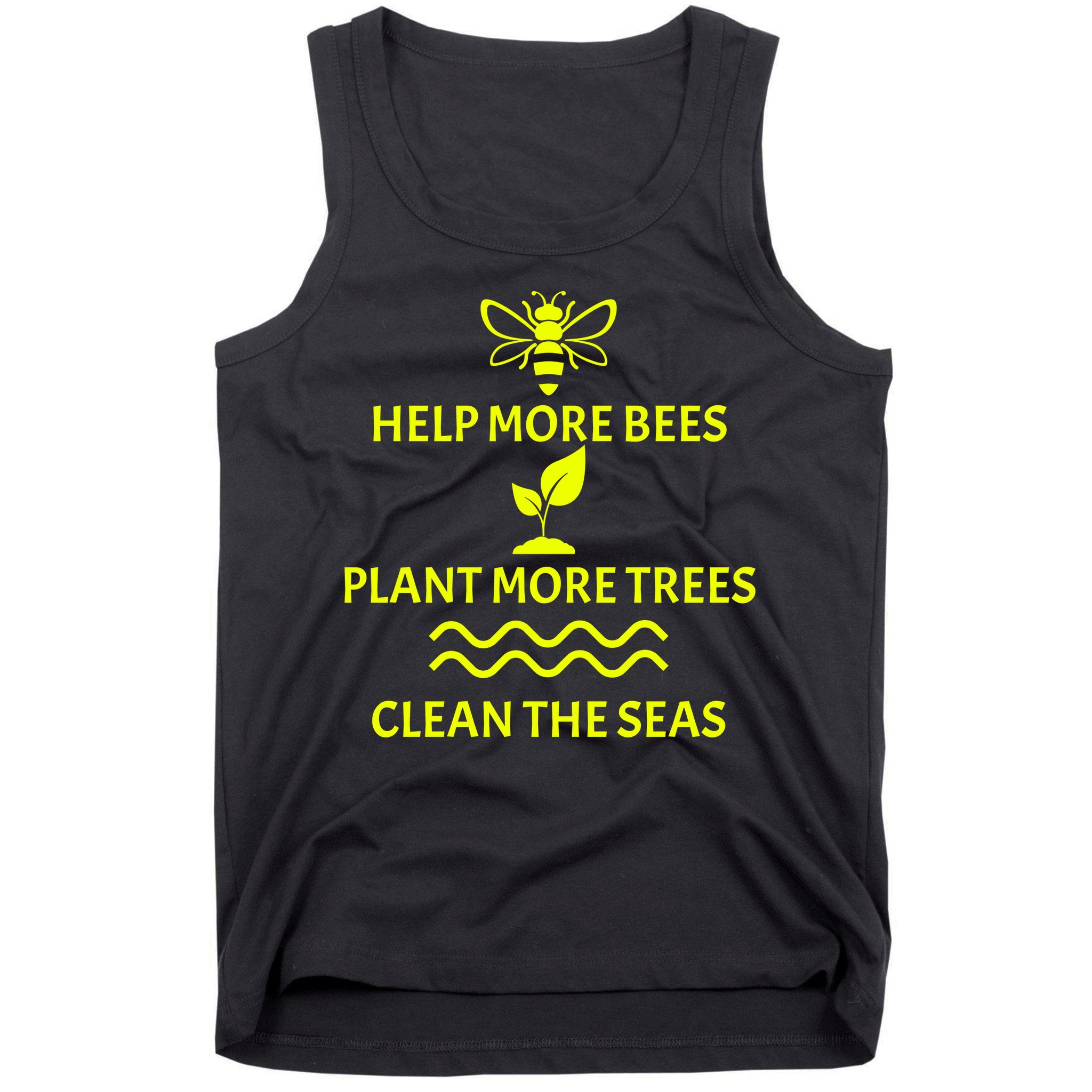 Help Bees Plant Trees Clean The Seas Tank Top