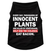 Help End The Violence Eat Bacon  Doggie Tank