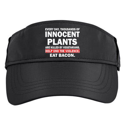Help End The Violence Eat Bacon  Adult Drive Performance Visor